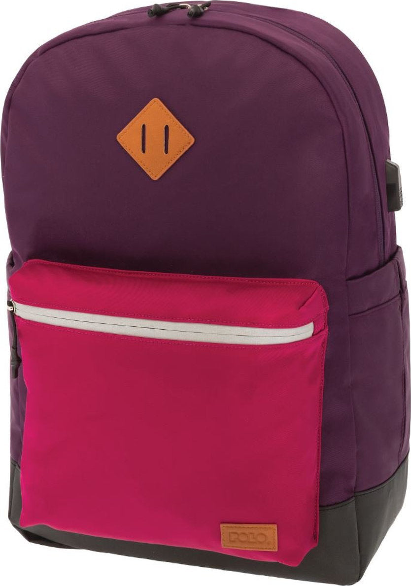 Polo School Bag Reflective Violet