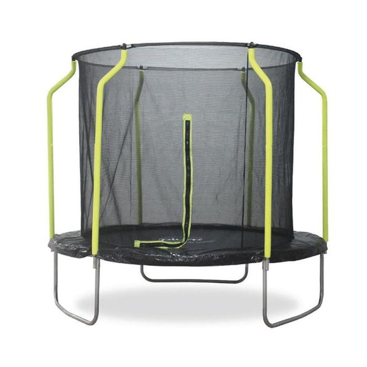 8Ft Wave Spring Safe Trampoline And Enclosure
