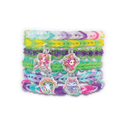 Nebulous Stars Rainbow Loom Charm Bracelet Set