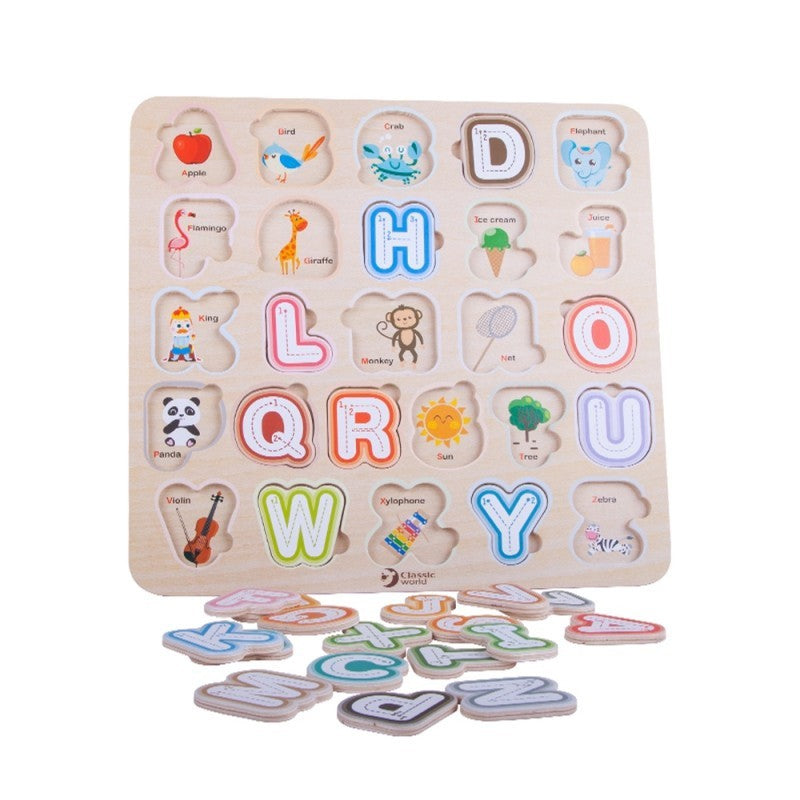 Classic World Wooden Puzzle Alphabet