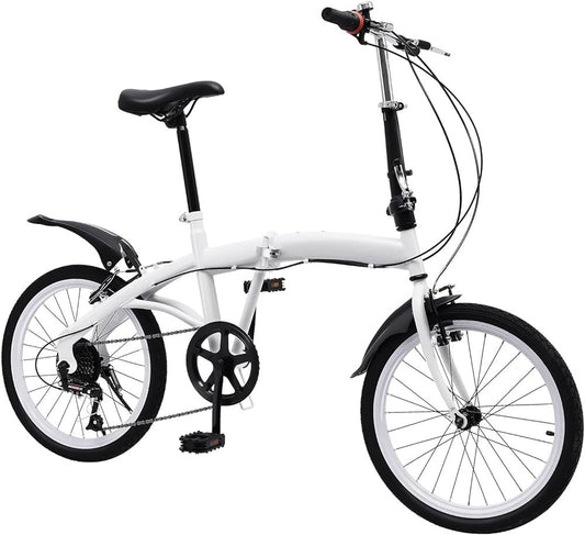 Giant Foldable White Bicycle (20 Inch)