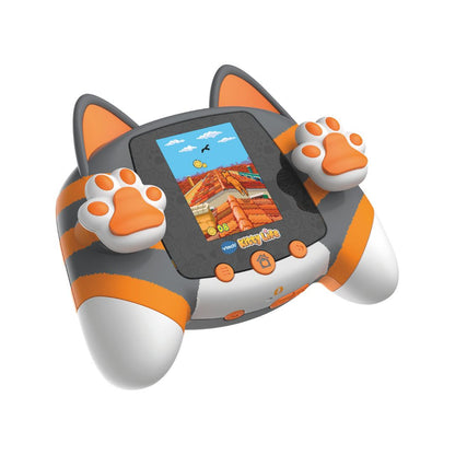 Kitty Life Orange-Gray Electronic Pet Console (Fr)