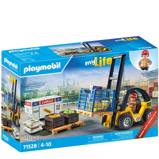 Playmobil Forklift with Cargo