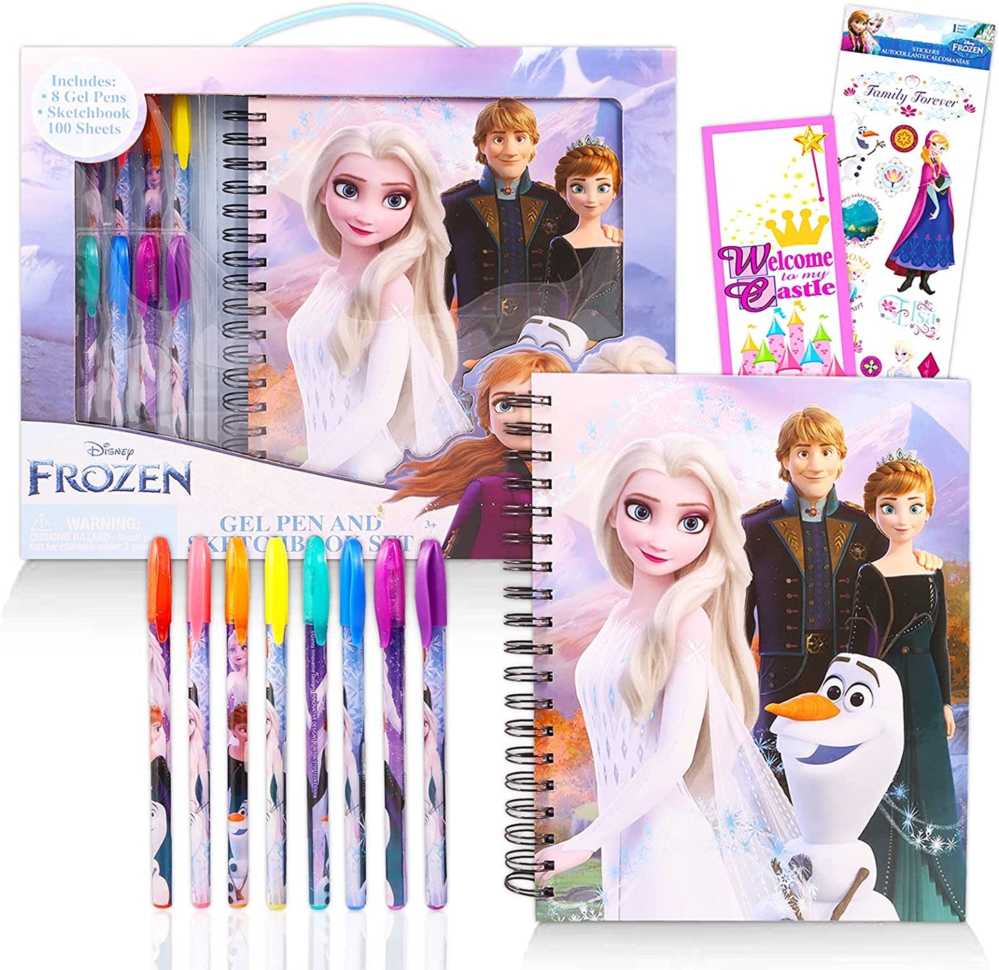 Frozen Sketchbook & Gel Pen Set In Box