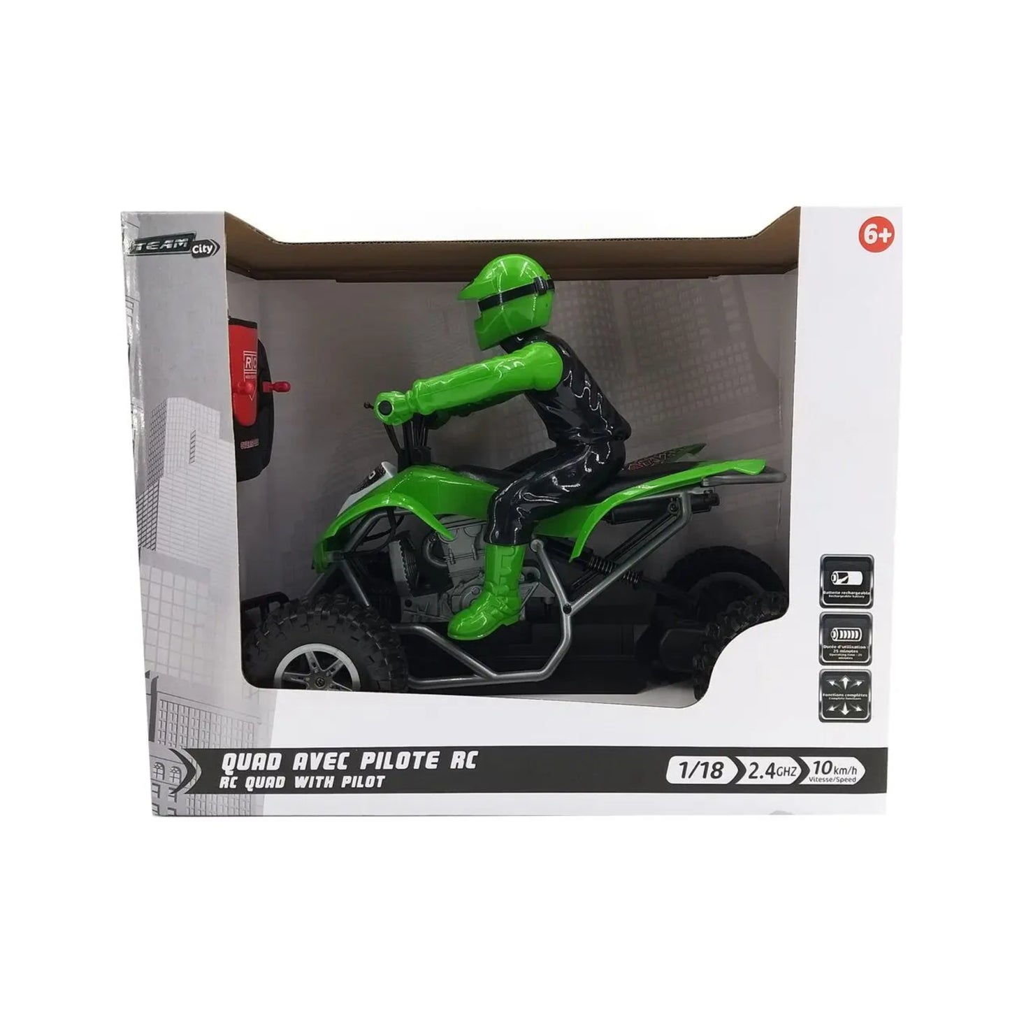 Rc Quad With Pilot 1:18