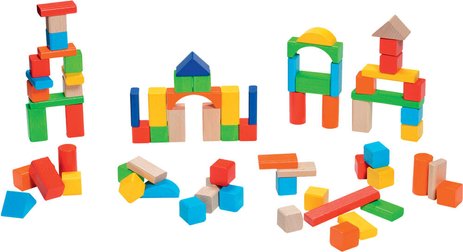 Jeu De Construction - 100 Cubes En Bois