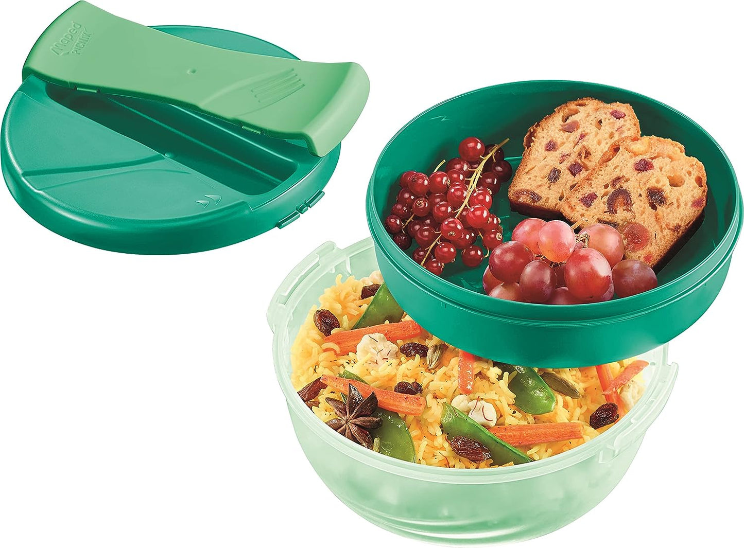 Maped Green Round Lunch Box