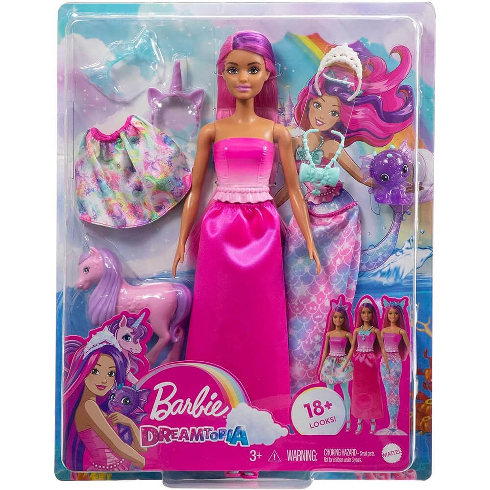 Barbie Dreamtopia Doll with Removable Mermaid Tail