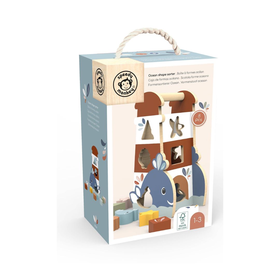 Speedy Monkey Ocean Shape Sorter