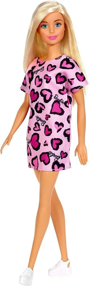 Barbie Doll Wearing Heart Print Dress