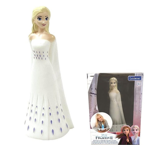 Frozen Elsa 3D Design Color Change Pocket Night Light Approx 13Cm