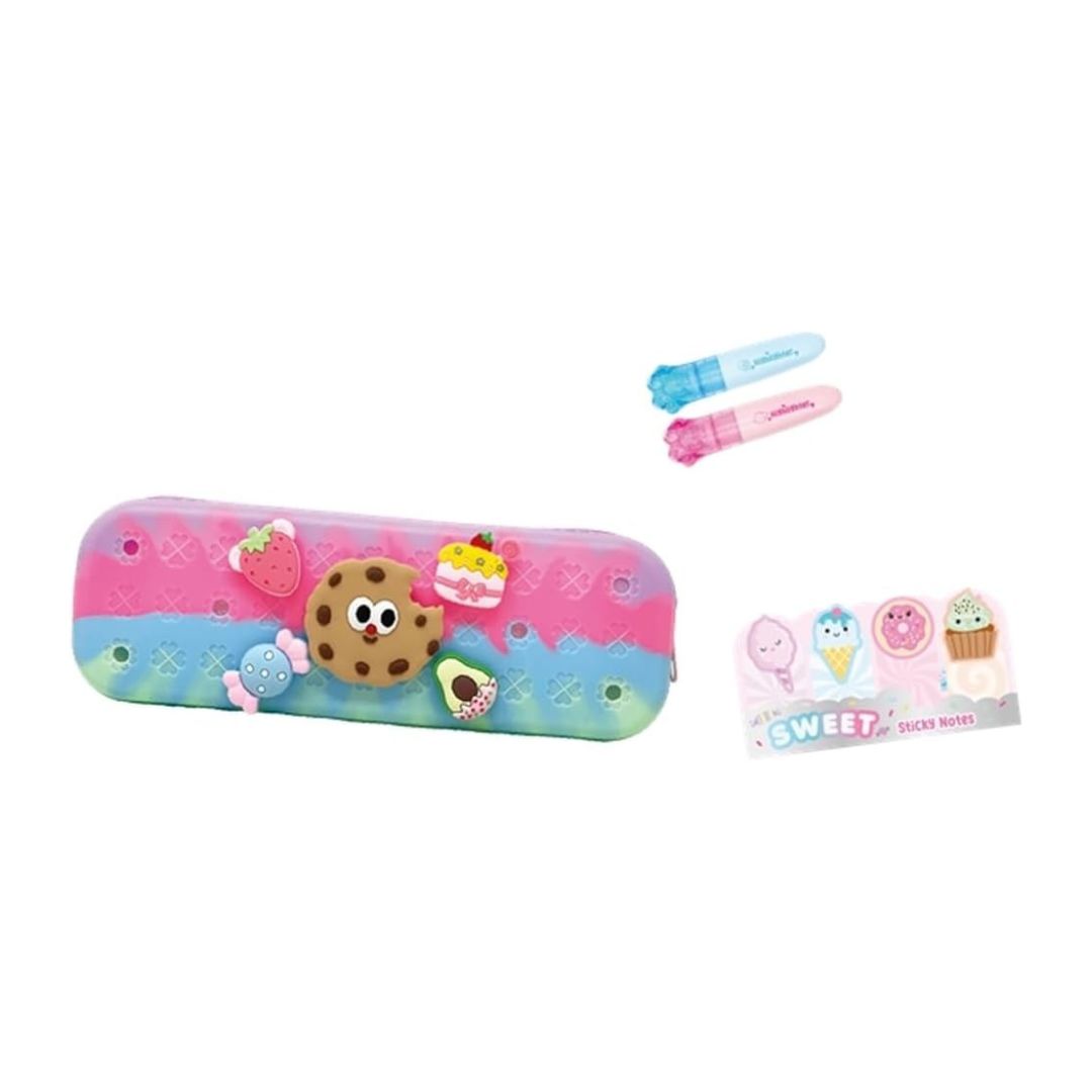 Hot Focus Sweets Silicone Charm Pencil Case