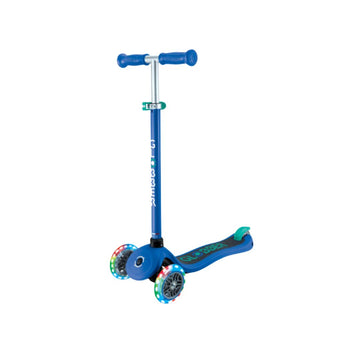 Globber Primo Lights 3-Wheel Scooter - Navy Blue