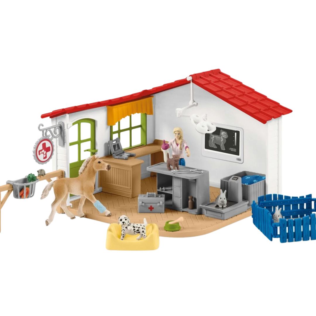 Schleich Farm World Veterinary Clinic Playset