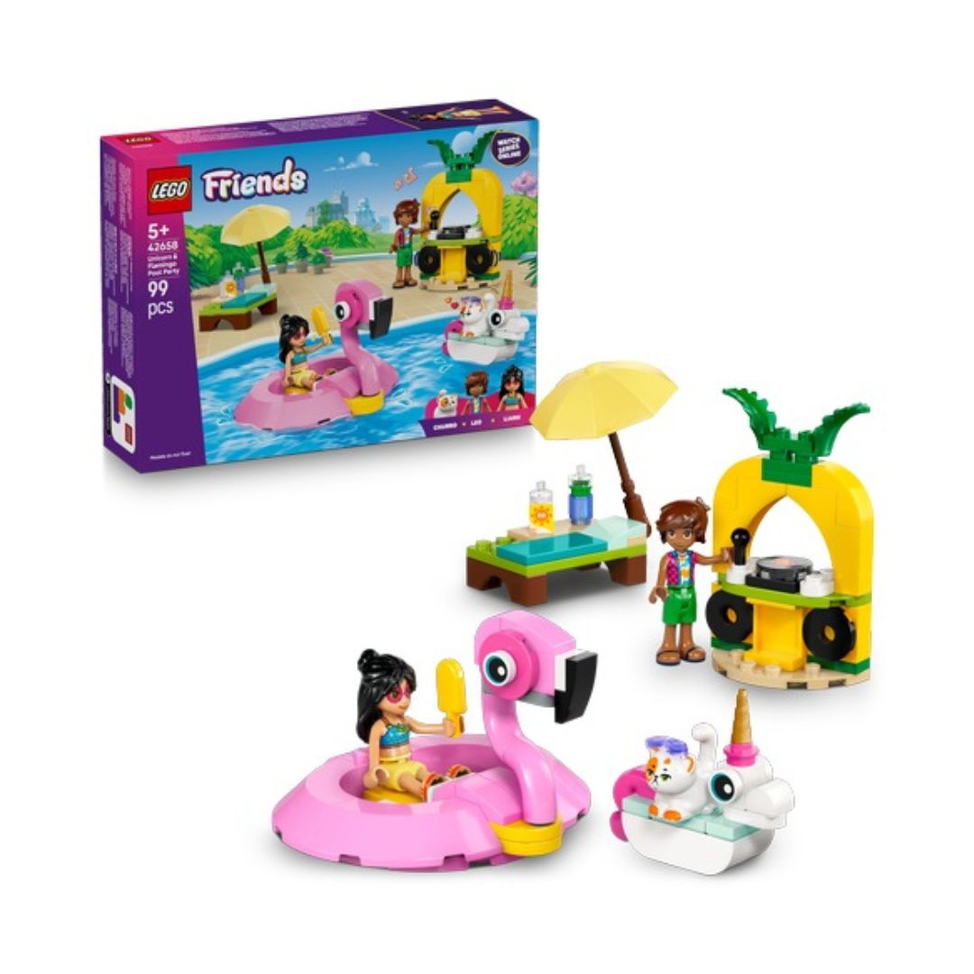 LEGO Friends Unicorn & Flamingo Pool Party