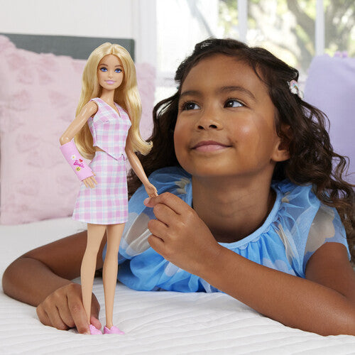 Barbie Doll with Pink Arm Cast