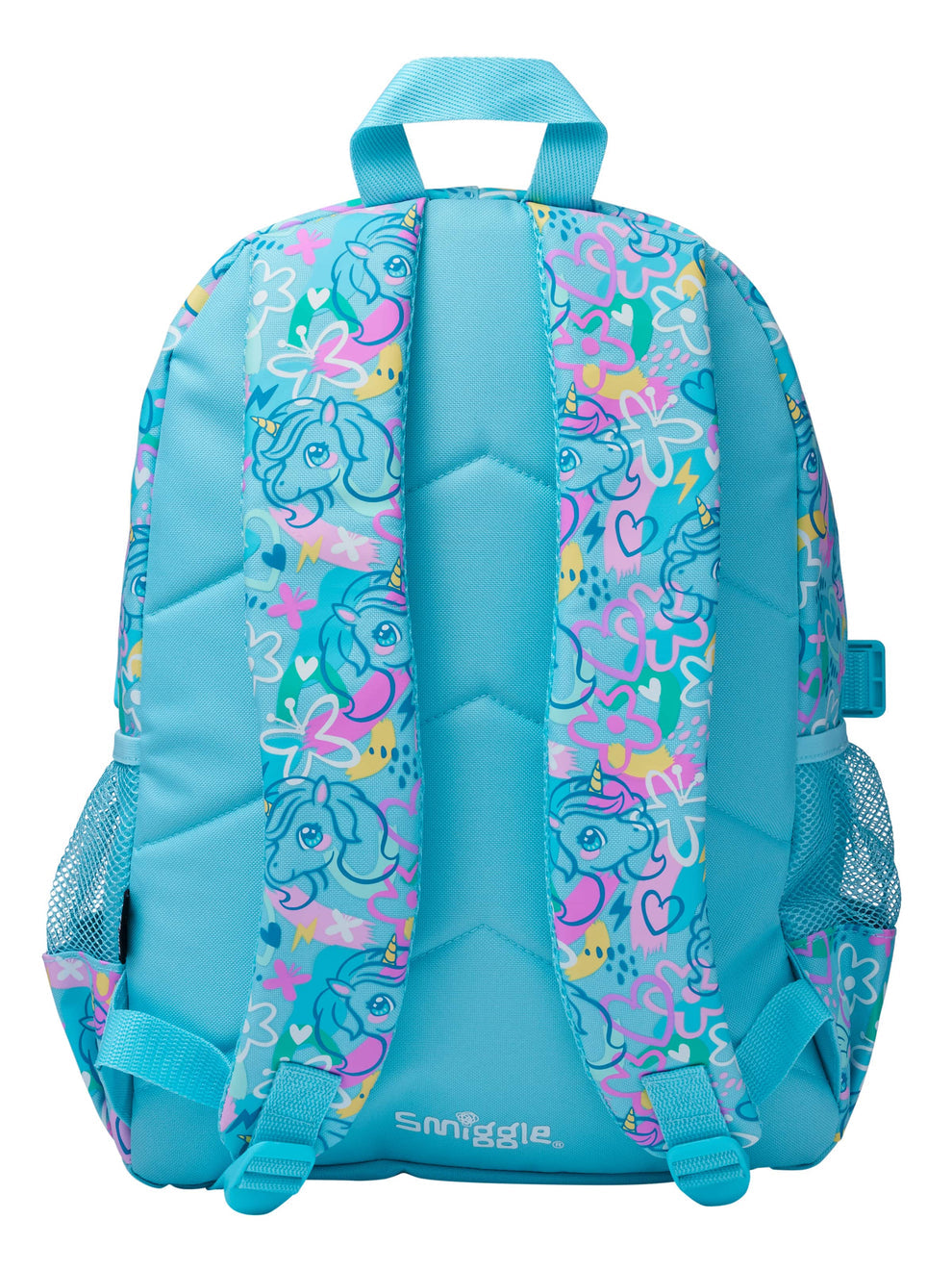 Smiggle Blue Unicorn Classic Backpack 18'