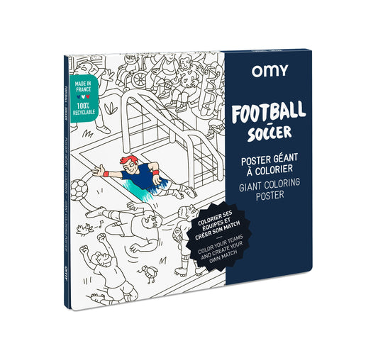 Omy Giant Coloring Poster Football