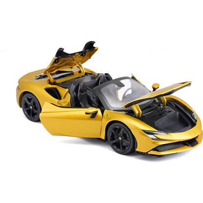 Burago Ferrari SF90 Spider R&P - Gold 1:18 Scale Diecast Model Car