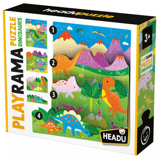 Headu Playrama Puzzle The Dinosaurs Educational Game