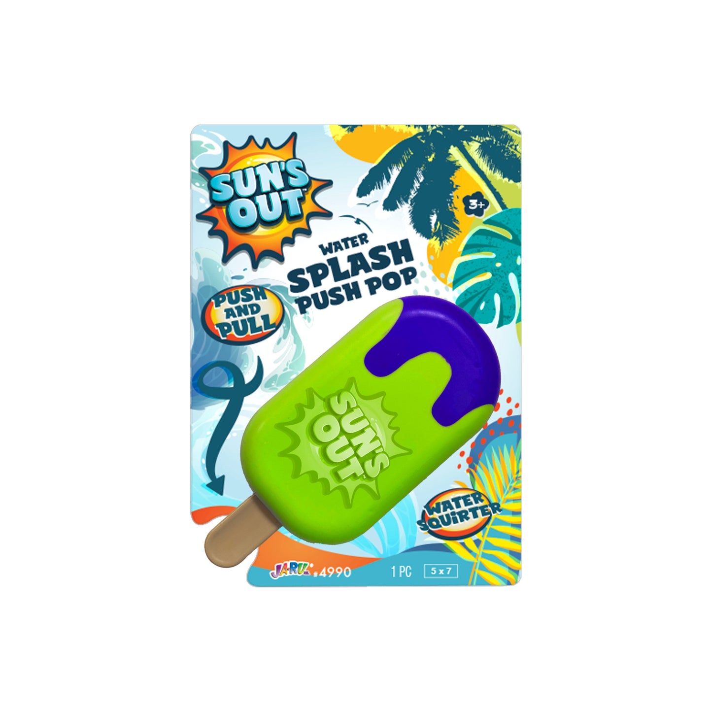 Suns Out Water Splash Push Pop