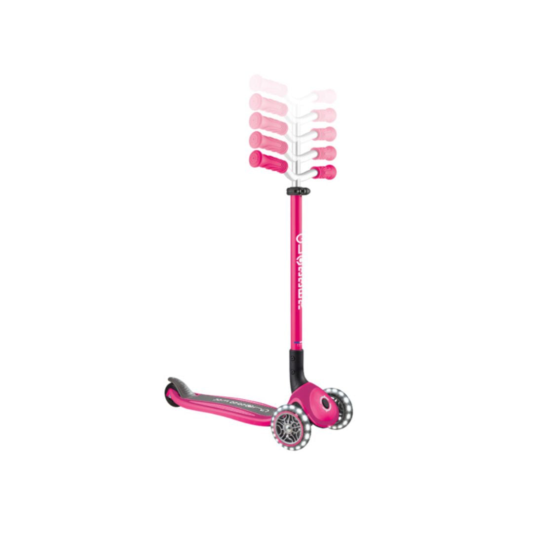 Globber Master Lights 3-wheel light-up Pink Scooter
