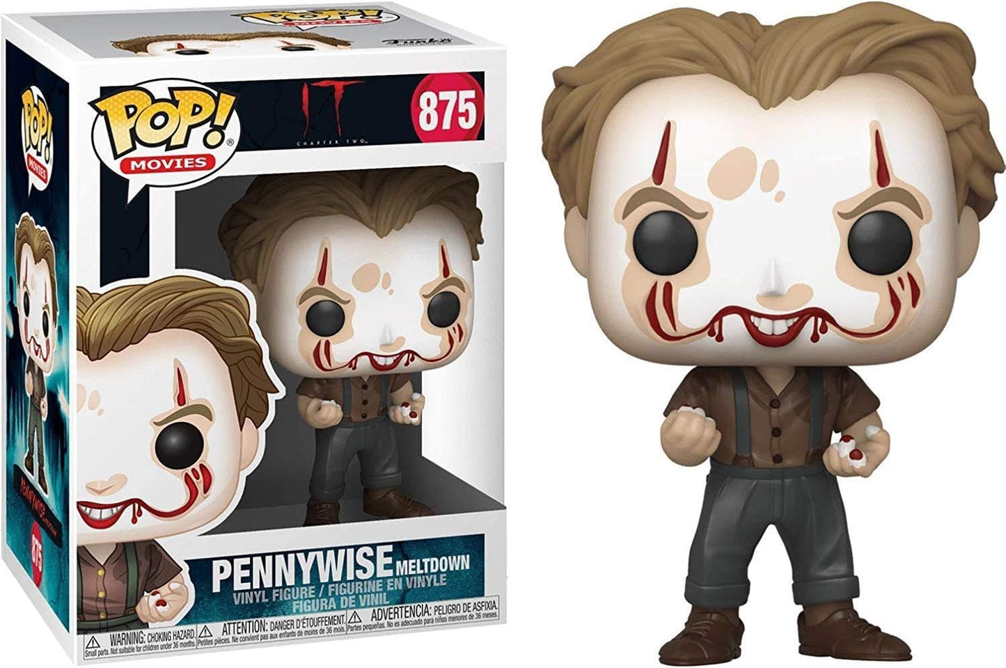 Pennywise Meltdown Pop Movies IT Chapter Two Vinyl Figure