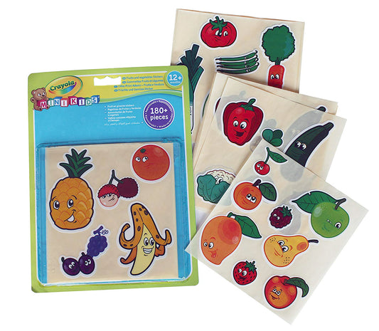 Crayola - Mini Kids Giant Fruits And Vegetables Stickers