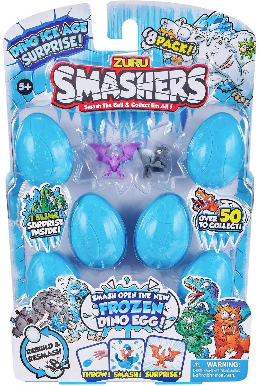 Smashers Dino Ice Age Surprise Fossil Egg 8 Pack