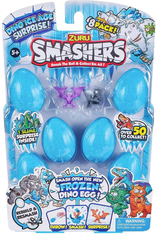 Smashers Dino Ice Age Surprise Fossil Egg 8 Pack