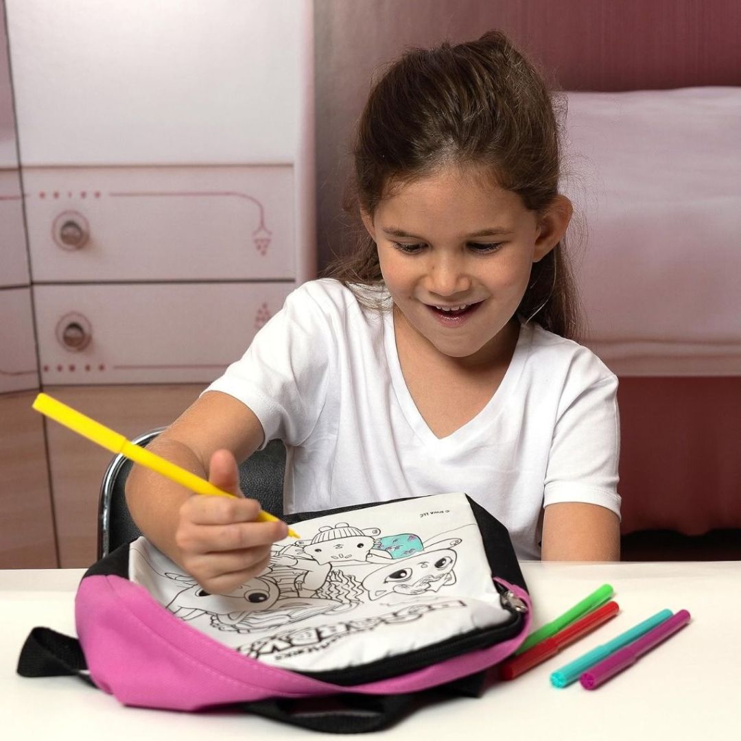 Gabby's Dollhouse Coloring Backpack