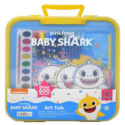 Baby Shark Art activity Set in Storage Tub