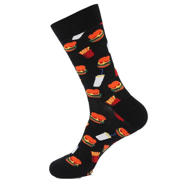 Noxxiez Soxxiez Hamburger Black Socks