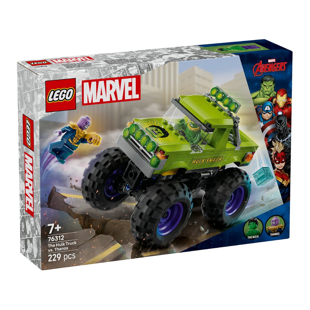 Lego Marvel The Hulk Truck vs. Thanos