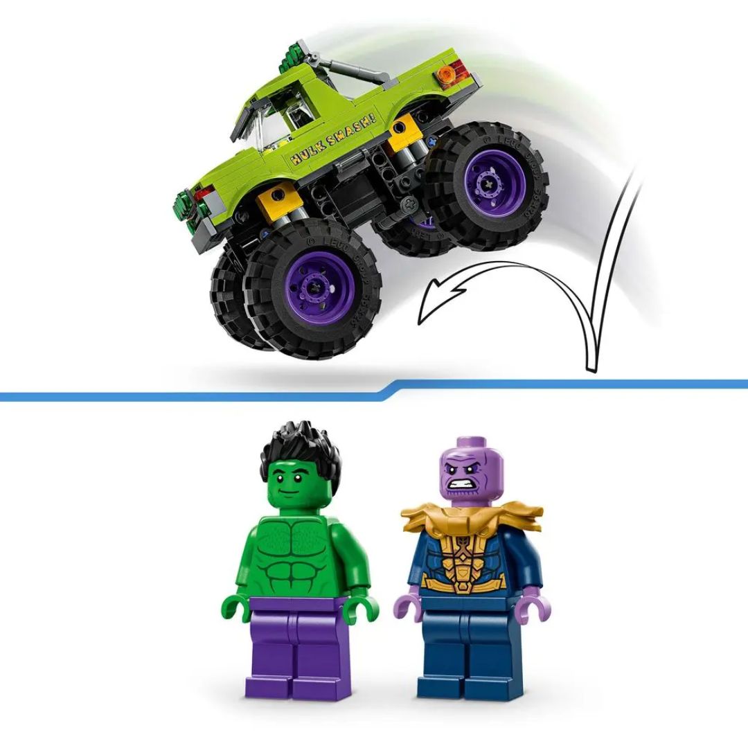 Lego Marvel The Hulk Truck vs. Thanos