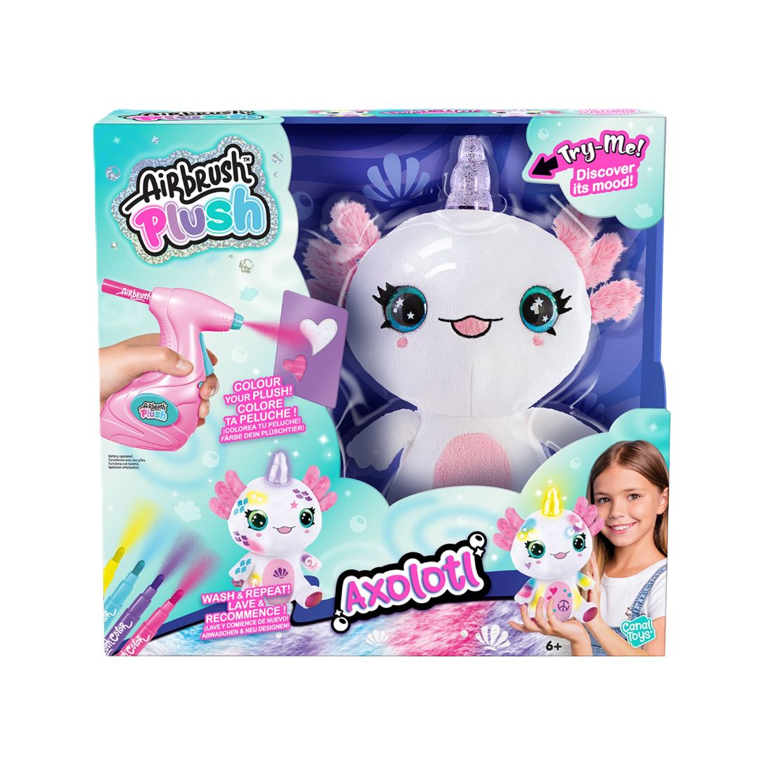 Canal Toys Airbrush Plush Axolotl
