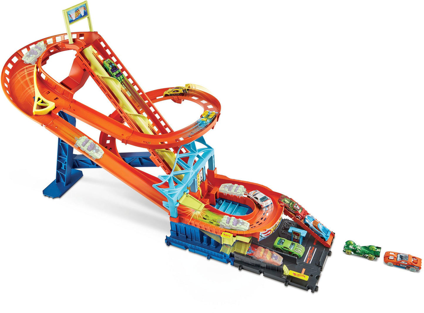 City Roller Coaster Rally Playset-Motorized Playset