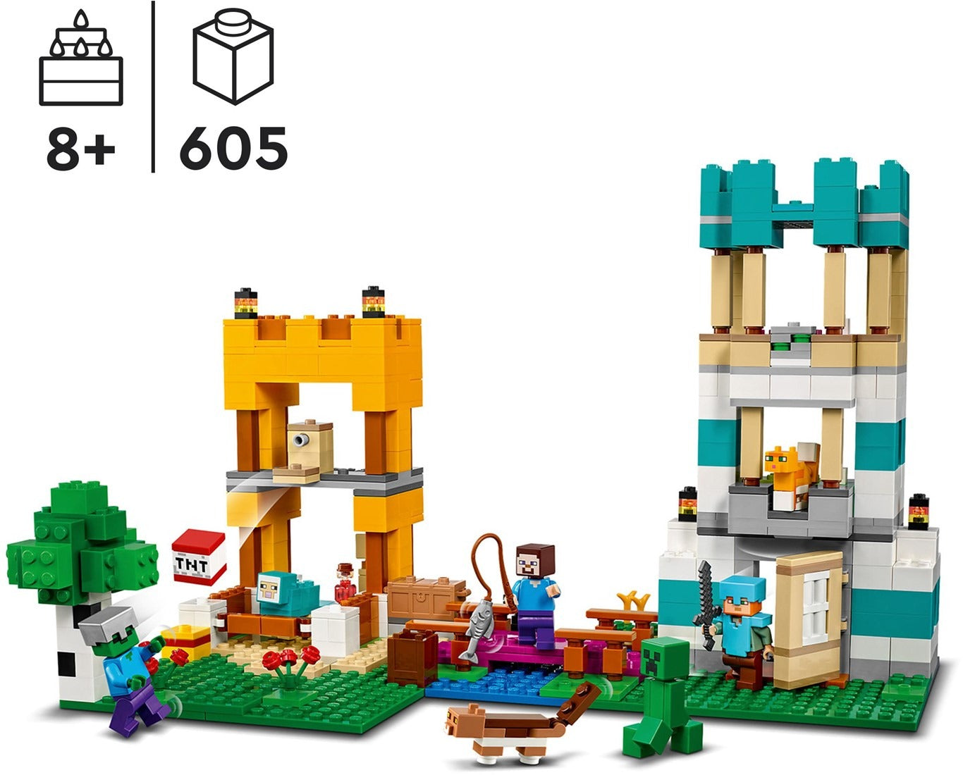 Lego Minecraft The Crafting Box 605 Pcs