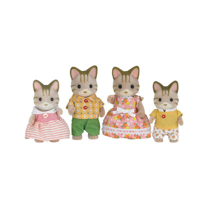 Sylvanian Families Striped Cat Family