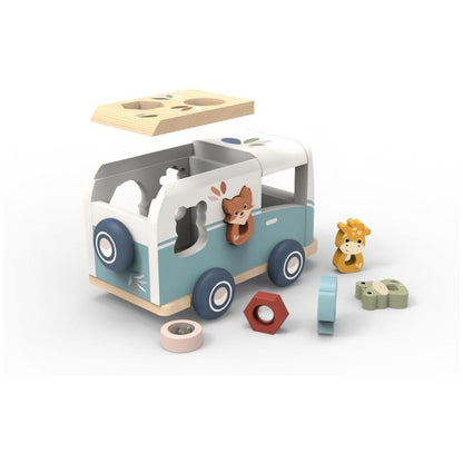 Speedy Monkey Wooden Van Shape Sorter
