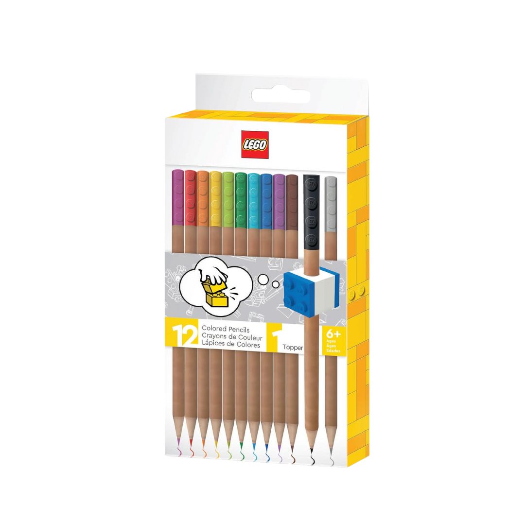 Lego Stationery - 12 Color Pencils