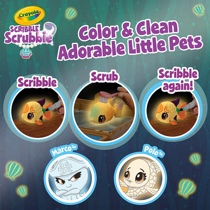 Scribble Scrubbie Pets Glow Ocean Playset