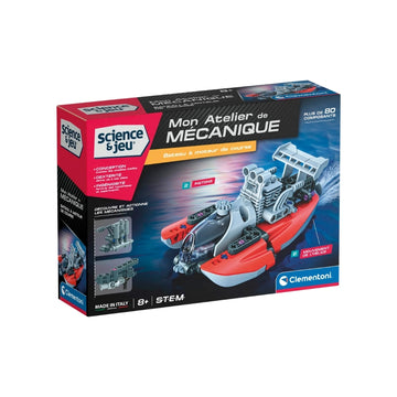 Clementoni My Mechanical Workshop Drag Boat - French