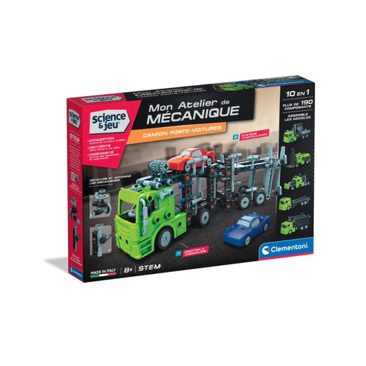 Clementoni My Mechanical Workshop Car Transporter Truck (French)