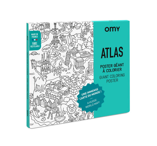 Omy Giant Coloring Poster Atlas