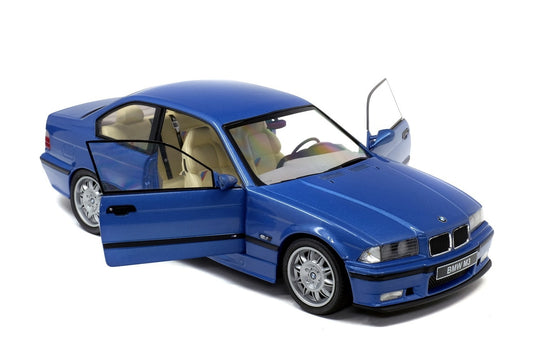 Car Solido BMW E36 Coupe M3 Estoril Blue 1990 1:18
