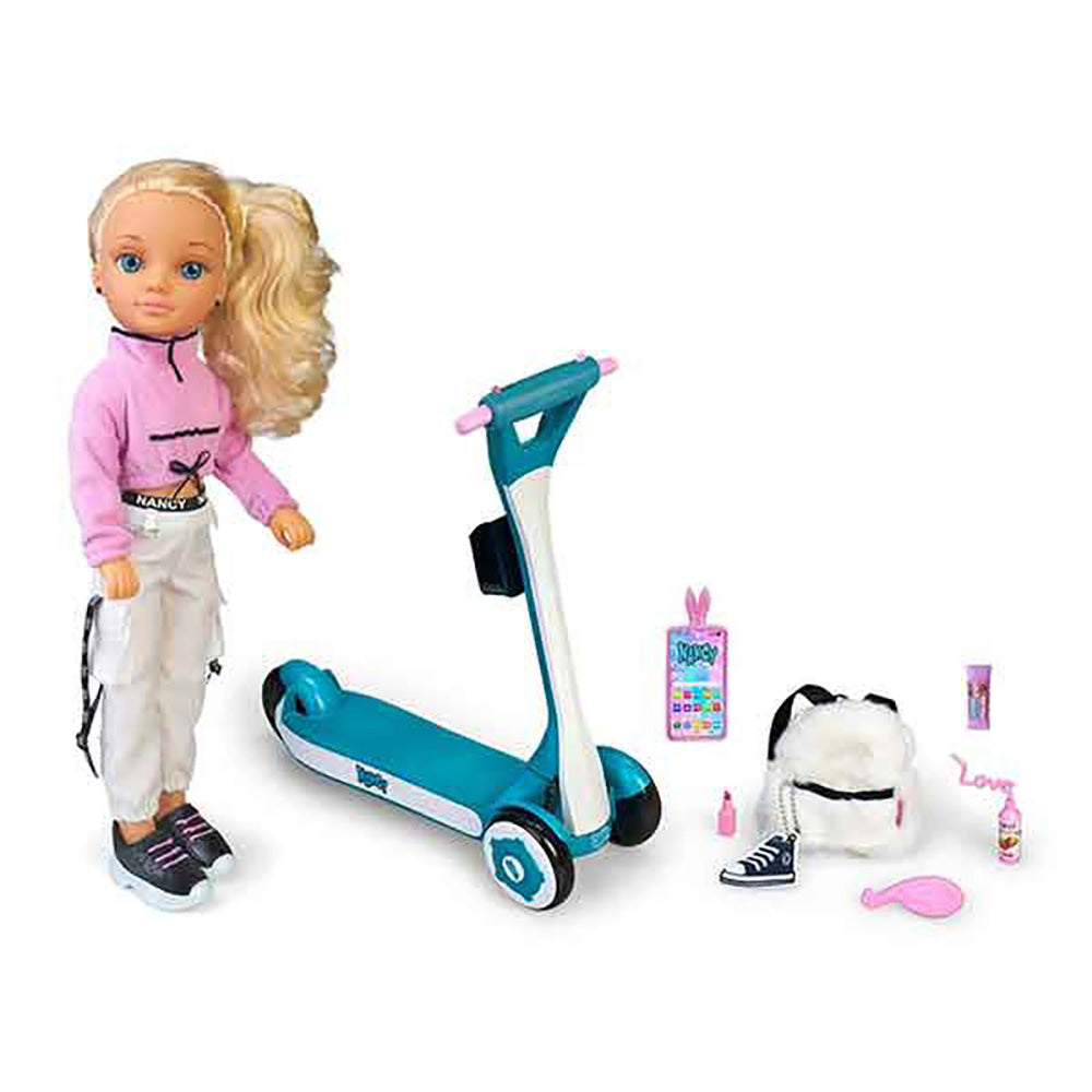 Nancy One Day Fashionista Doll on Luminescent Scooter