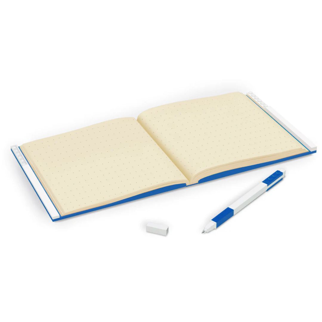 Lego Locking Notebook with Gel Pen - Box Blue