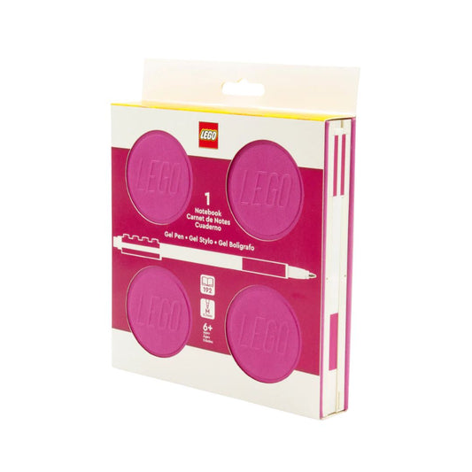 Lego Locking Notebook with Gel Pen - Box Purple