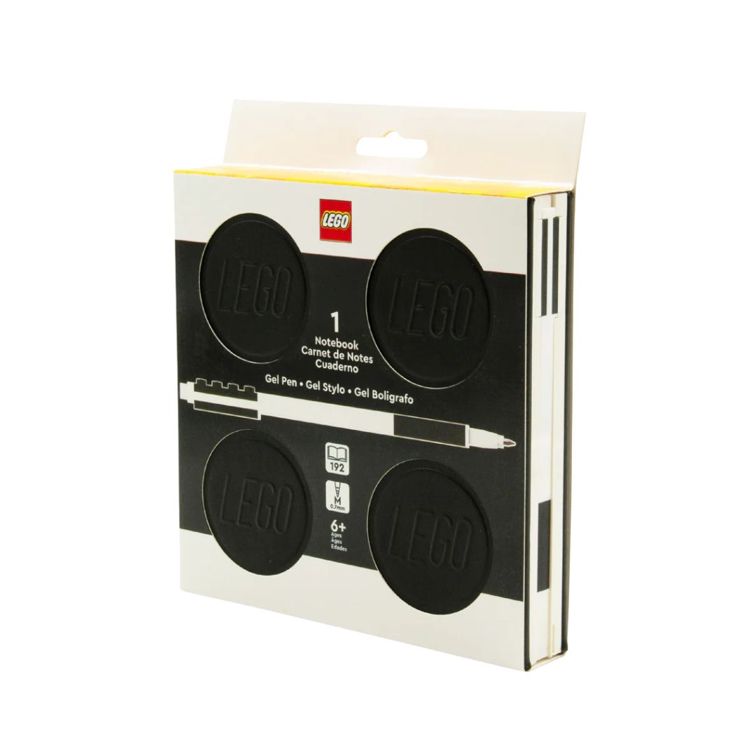 Lego Locking Notebook with Gel Pen - Box Black